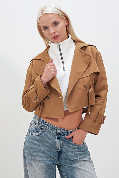 HAKKE Trench oversize din bumbac