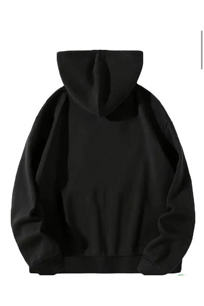 Boi Brooklyn 1898 Unisex Oversize Hooded Cardigan - Μαύρο γκρι εμπριμέ φούτερ