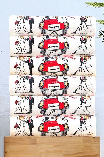 Meslina 3Pcs Wedding Towel Car Towel Convoy Towel Kindergarten Welcome To Our Wedding