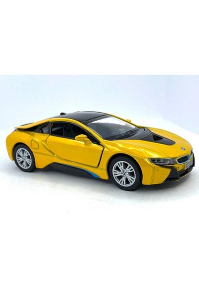 Kinsmart بي ام دبليو I8 - سحب قطرة 5 بوصة. سيارة موديل مرخصة، لعبة سيارة 1:36