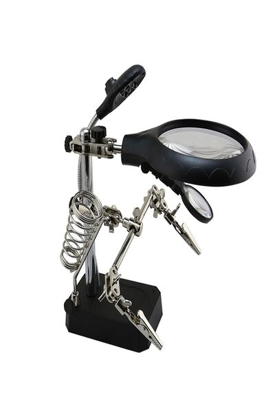 Microcase Led Işıklı Masaüstü Tamirci Büyüteç Seti - Al2481