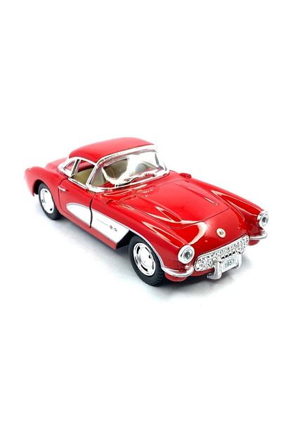 Kinsmart 1957 شيفروليه كورفيت سحب قطرة 5 بوصة. سيارة موديل مرخصة، لعبة سيارة 1:34