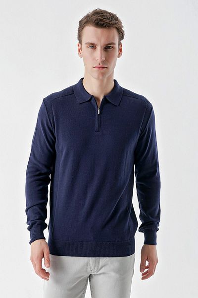 Morven Tricotaje pentru bărbați Marine Basic Gât polo Dynamic Fit, cu croiala relaxată
