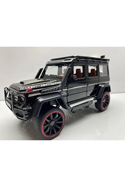 Hepsilazım Mercedes G Jip Diecast Metal Model Oyuncak Araba 23 Cm Sesli Işıklı Kaput Bagaj Kapılar Açılabilen