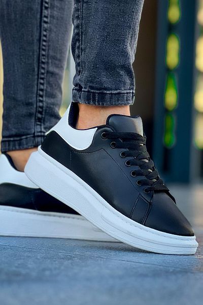 Luis Toronto LT101 Ανδρικό Sneaker - Μαύρο, Λευκή Σόλα