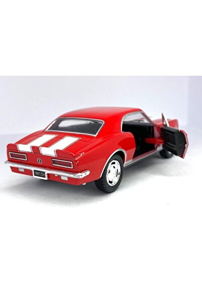 Kinsmart 1967 Chevrolet Camaro Z/28 (şeritli) - Çek Bırak 5inch. Lisanslı Model Araba, Oyuncak Araba 1:37