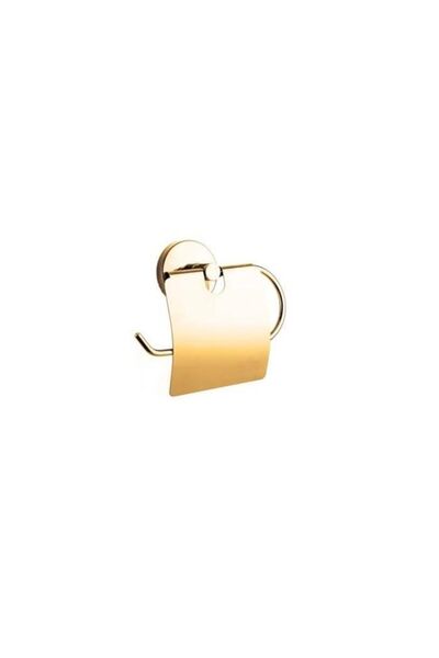Alz Banyo Damla Gold Kapaklı Kağıtlık / Altın Renk - Paslanmaz - Pirinç