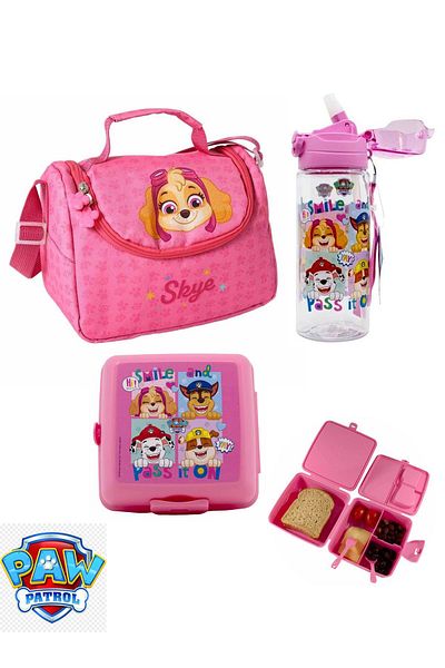 WİGGLE Paw Patrol 3-Piece Feeding Set - Bag, Water Bottle and Food Container