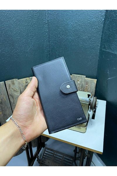 özdemirler deri Ozd Leather Genuine Leather Wallet - Long, Card Holder, Hand Portfolio with Phone Compartment