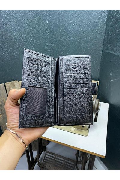 özdemirler deri Ozd Leather Genuine Leather Wallet - Long, Card Holder, Hand Portfolio with Phone Compartment