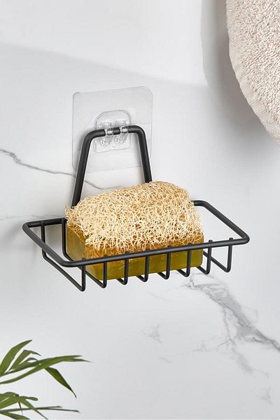 ORSA HOME 705 Δοχείο μαύρου σαπουνιού με ισχυρό μαγικό αυτοκόλλητο
