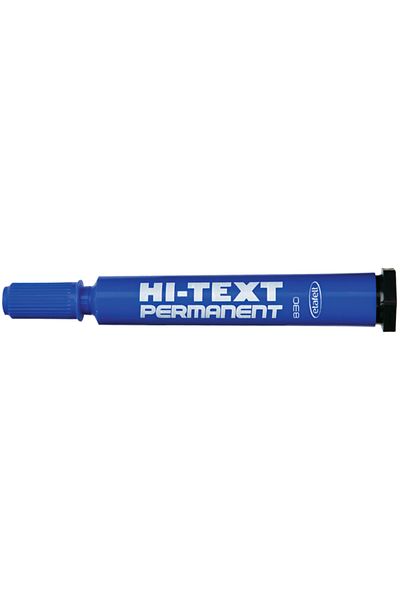 Hi-Text Blue Round Tip Marker - 12 Pieces 830Pb