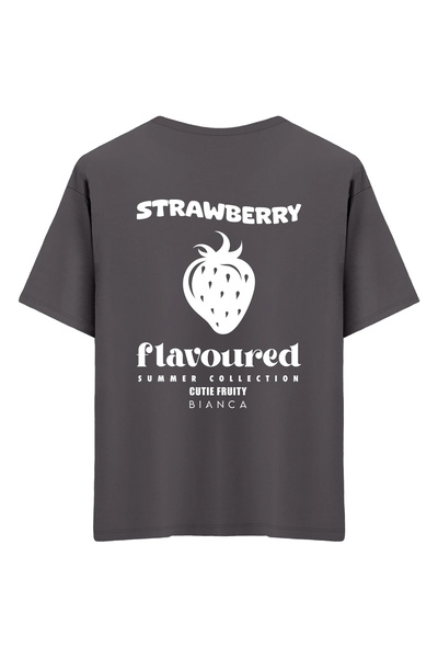 Mounte Bianca Unisex jagoda - Oversize kroj T-shirt