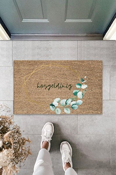 Dormot Home Imprimare digitală modernă verde Bine ați venit Covoraș de ușă