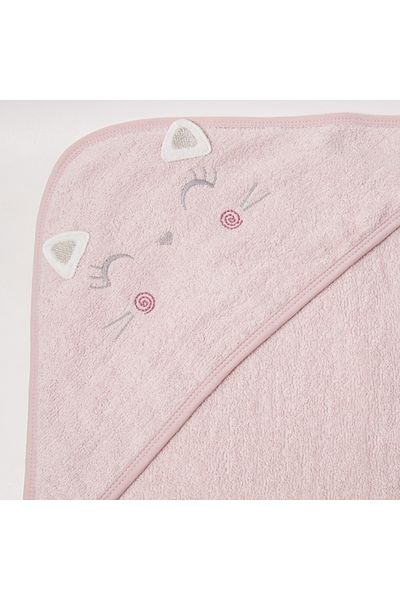 Bebetto Πετσέτα με κουκούλα Adorable Kitten - H457 80x80cm
