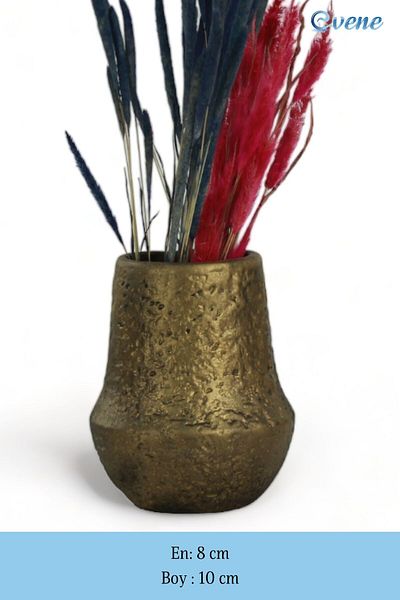 Evene Small Vase - Table Top and Home Decoration, Gold Antique Color Model 11