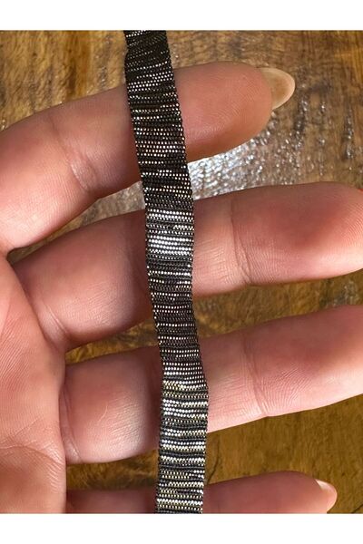 Gönülden Tasarım Panglică decorativă Bright Fume Piping - 100x1 cm