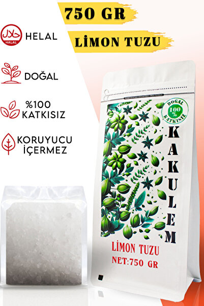 Kakulem SERTİFİKALI Turşuluk Salamuralık Yemeklik Limon Tuzu 750 GR