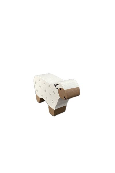 Gepetto Sheep Patterned Wooden Toy Animals