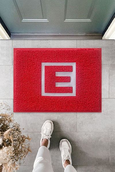 Dormot Home - Curly Company Front Mat with Pharmacy Logo - Pharmacy Door Mat