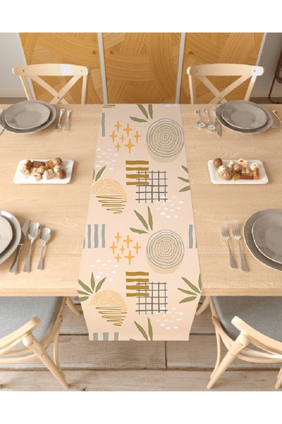 GREENDECOR Runner cu model boem cu frunze de flori - Digital cu imprimeu , 40...