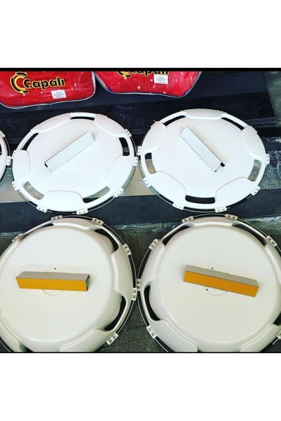 Karadeniztırmarket Plastik Jant Kapak 17,5 Inç Sarı Beyaz Fosforlu