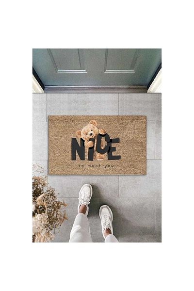 Dormot Home Digital Printing Brown Teddy Bear Tedy Bear Nice Door Mat