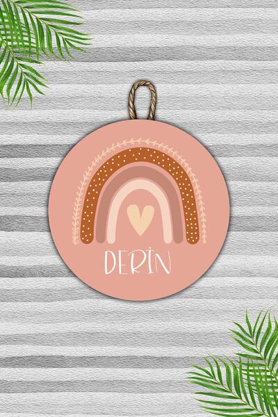 Dormot Home Ornament de perete pentru copii cu model curcubeu modern - Susu p...