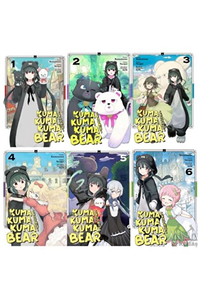 Kayıp Kıta Yayınları Kuma Kuma Kuma Bear 1-2-3-4-5-6 Manga Seti Çizgi Roman Yeni