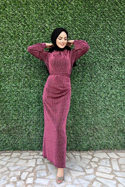 Tarzım Tuba Seçil Simli Tesettür Abiye