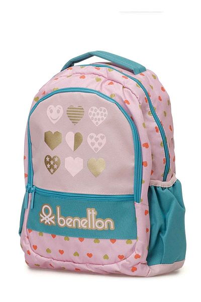 united colours of benetton OVERQ-13066 4PR Unisex Ροζ Σακίδιο πλάτης