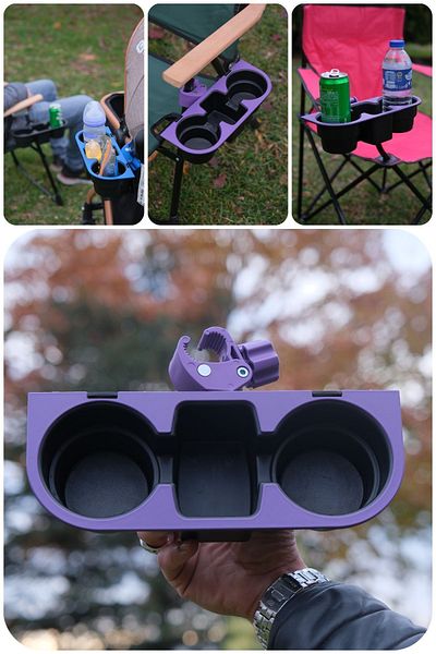 H&R PLASTİK Camping Chair Cup Holder Beverage Phone Holder Apparatus (MAGAZADA 7 COLOR OPTIONS)