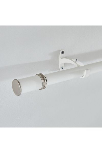 Home Box Zoe Powder Coated Extendable Single Curtain Rod 110-320 cm