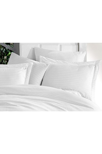MyStory Home Double White Satin Sheet Set - 100% Cotton