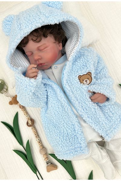 PATSAN Wellsoft Plush Fleece Baby Cardigan - Hooded and Zippered Winter Seasonal
