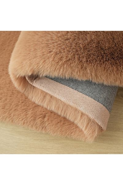 Home Box Luxy Bliss Premium Sahte Tavşan Kürk Halı - 80x150 سم