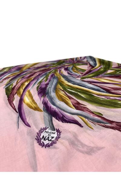 nazipek Σετ 5 με Κεντημένες άκρες 100% Βαμβάκι Γραφής 100Χ100cm Κασκόλ Χονδρική Διανομή