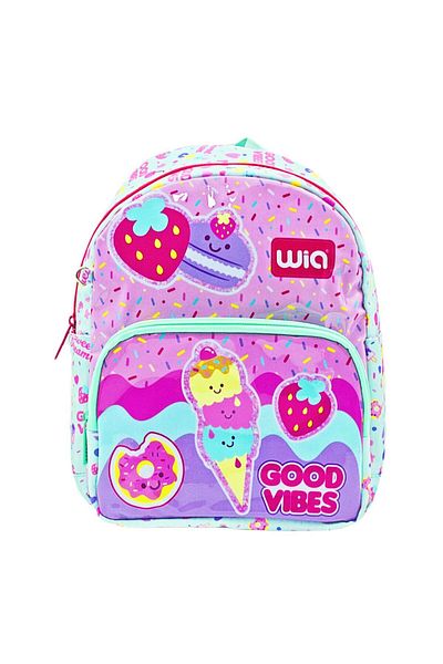 Wia 2 Compartment Ice Cream Kindergarten Backpack Water Green Wg-1026