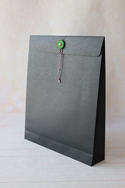 demontecraft Siyah Kraft Keçeli 2 Adet Hediye Paketi (26X37X7)