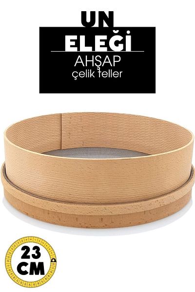 HomeCare 715506 Model 23 cm Wooden Flour Sieve