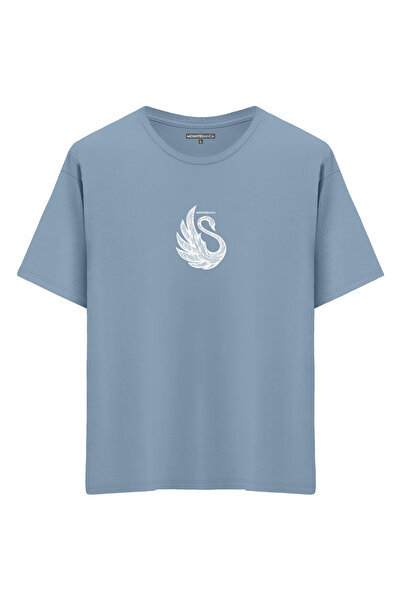 Mounte Bianca Unisex Swan II - Oversize kroj T-shirt