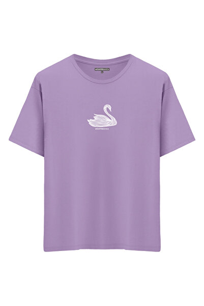 Mounte Bianca Unisex Swan II - Oversize kroj T-shirt