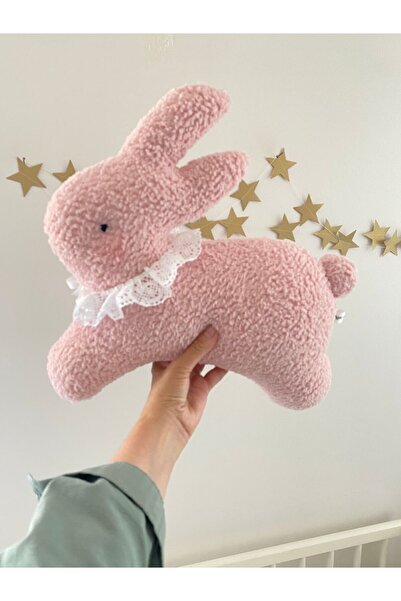 minibellababy pembe tavşan yastık çocuk  odası dekorasyonu