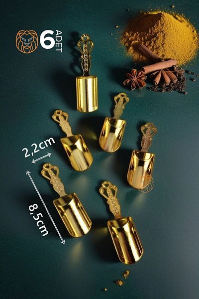 Transformacion Set of 6 Spice Measuring Spoons Vintage Handmade
