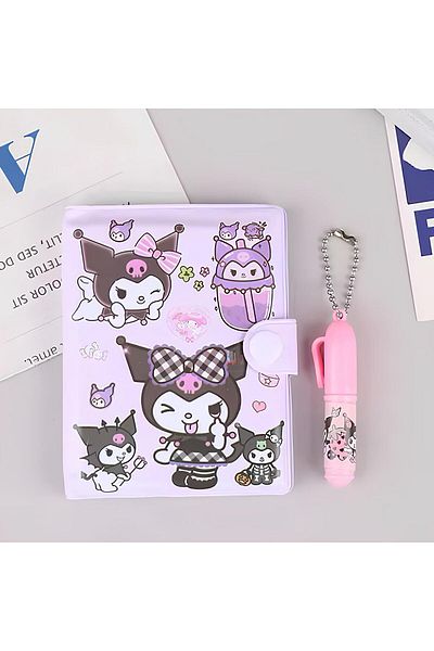 BLA GROUP Kuromi My Melody Cinamorol Pompompurin - Cute Mini Notebook Pen Set