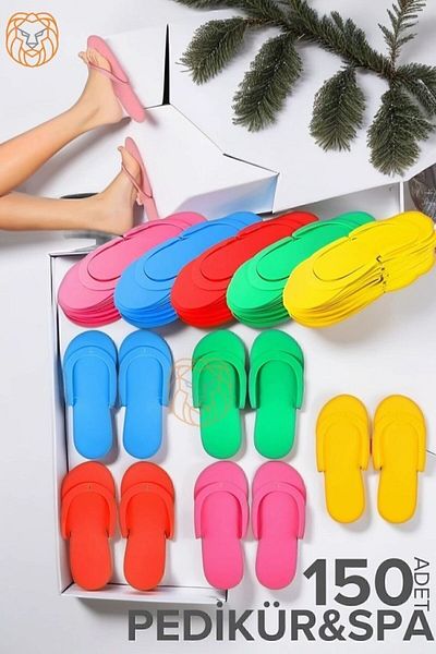 Transformacion Disposable Pedicure Slippers - Spa Slippers Disposable Slippers 150 Pairs 719699