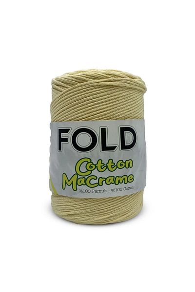FOLD Light Yellow Cotton MAcrAme