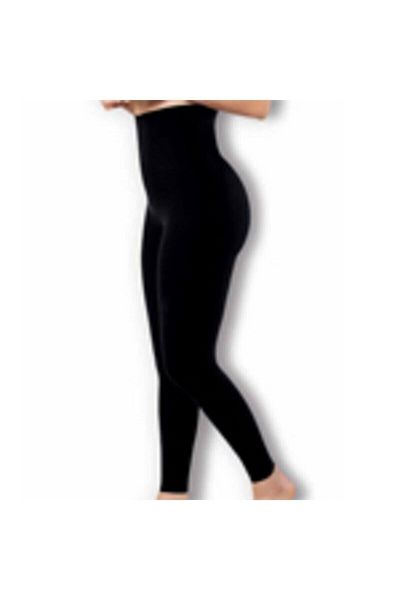 Momslab High Waist Corset Black Women's Tights - 1026