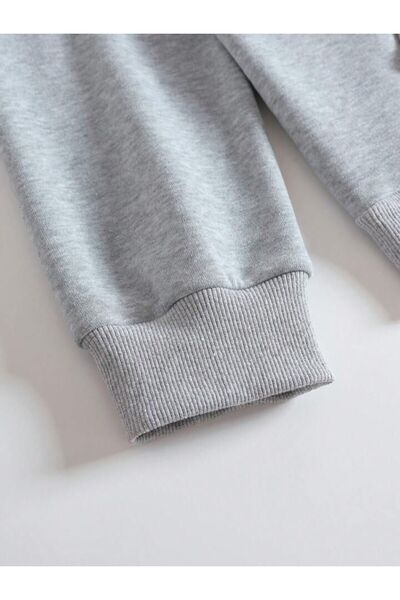 AFROGİYİM Сіра толстовка з принтом Вашингтона в стилі оверсайз унісекс