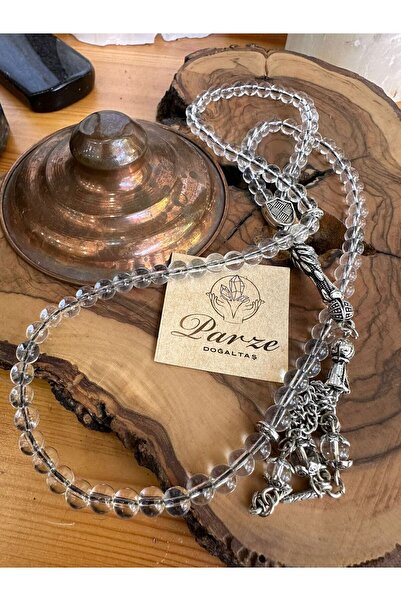 parze doğaltaş 99 de mărgele de rugăciune din cristal de cuarț - confortabile și elegante